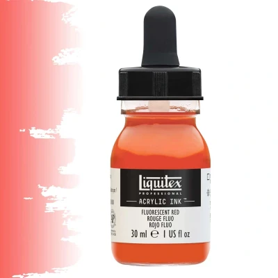 Afbeelding van Liquitex Professional Acrylic Ink! Fluorescent Red 30ml 983 4260983