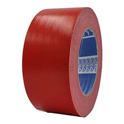 Afbeelding van ACIT Super canvas lint, 50 mm x 25 m, versterkt band, Amerikaans canvas: reparatie, bevestiging en verpakking met hoge dichtheid (rood)