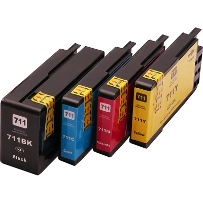 Afbeelding van Inktcartridges Geschikt voor HP 711 XL Multipack van 4 stuks Designjet T120 T125 T130 T520 T525 T530