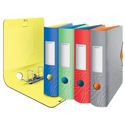 Afbeelding van Leitz 180 Active Urban Chic A4 ordner, gesorteerd, gebogen rug 82 mm breed, elastische sluiting, licht polyfoam, Chic, 11161099 (verschillende kleuren)