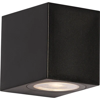 Afbeelding van QAZQA baleno Moderne Wandlamp voor buiten 1 lichts L 6.8 cm Zwart Buitenverlichting