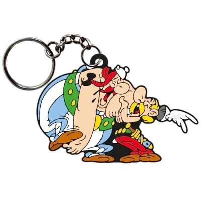 Afbeelding van Plastoy Asterix Kauwgom Sleutelhanger en Obelix, Plezier Maken