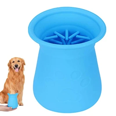 Afbeelding van Hondenpoot Cleaner, Siliconen Voet Wasbeker Draagbare Hondenpoten Puppy Voor Huisdier Schoon Honden Katten Verzorging Massage Vuile Klauwen
