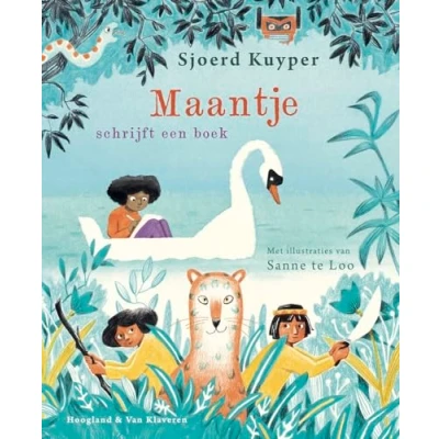Afbeelding van Uitgeverij hoogland &amp; van klaveren maantje schrijft een boek