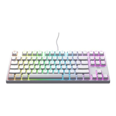 Image de CHERRY XTRFY K4V2 Clavier RGB 80% TKL backlit USB QWERTY Pan Nordic commutateur : MX2A Red blanc