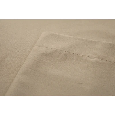 Afbeelding van Kayori Shizu Laken Katoenperkal Taupe 160/260 (Kleur: Taupe)