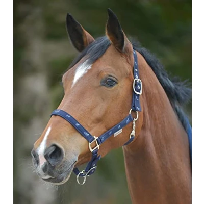 Afbeelding van Waldhausen Halster Paardenmotief Navy Pony