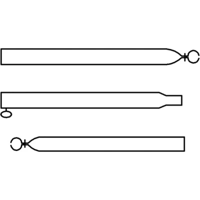 Afbeelding van Umefa Campking Verandastang 22 19 Mm 170 250 Cm Zilververzinkt Staal