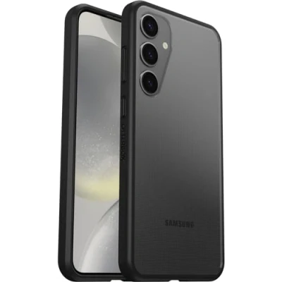 Afbeelding van OtterBox Sleek Serie beschermhoes voor Samsung Galaxy S24+, schokbestendig, valbescherming, ultradun, dunne bescherming, getest volgens militaire normen, transparant/zwart, levering zonder verpakking