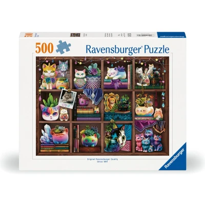 Afbeelding van Legpuzzel Cubby Cats And Succulents, 500st.