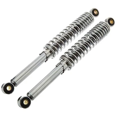Afbeelding van Universele demperset, verchroomd, 360 mm, Mokick, bromfiets
