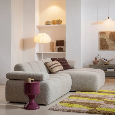 Afbeelding van Dalia vloerlamp papier 150xø50 cm wit