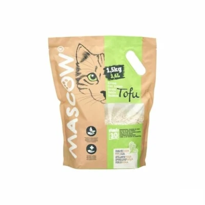 Afbeelding van Kattenbakvulling 1,5 Kg Soya Wit (8 Stuks)