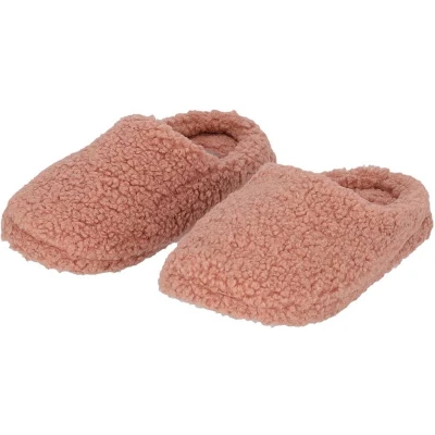 Afbeelding van Apollo Pantoffels dames Roze Teddy Wol maat 37/38 Sloffen 37