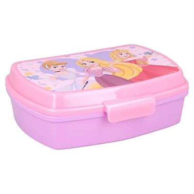 Afbeelding van Princess Disney Broodtrommel 1 Vak Officieel Gelicentieerd Lunchbox