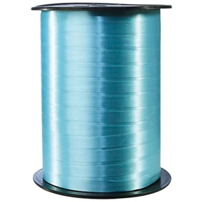 Afbeelding van Clairefontaine 601737C een spoel glad bolduc lint 500 m x 0,7 cm turquoise decoratief cadeau lint, doe het zelf, geschenkverpakking