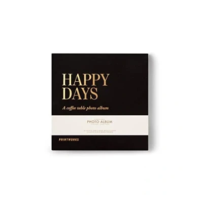 Afbeelding van Printworks koffietafel fotoalbum happy days S zwart