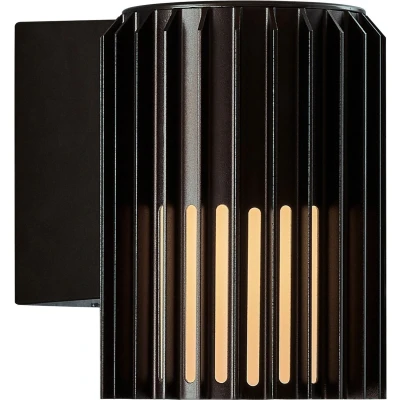 Afbeelding van Nordlux Aludra wandlamp seaside E27 zwart