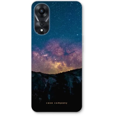 Afbeelding van Case Company® hoesje geschikt voor Oppo A78 5G Travel to space Soft Cover Telefoonhoesje Bescherming aan alle Kanten en Schermrand