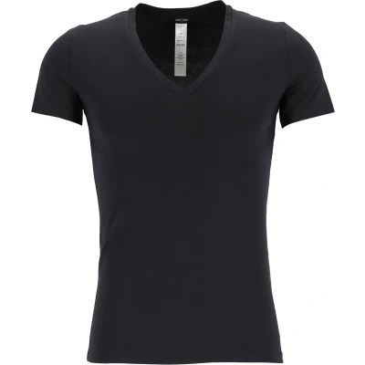 Afbeelding van HOM Supreme Cotton tee shirt (1 pack) heren T V hals zwart Maat: M