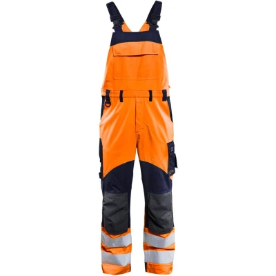 Afbeelding van Blaklader Multinorm inherent bretelbroek 2889 1513 High Vis Oranje/Marineblauw C58