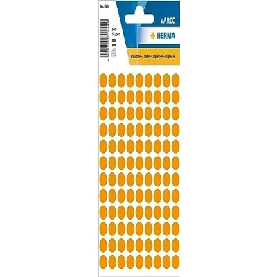 Afbeelding van Huismerk Herma 1844 Etiket Rond 8mm Fluor Oranje Pakje met 5 velletjes stickers