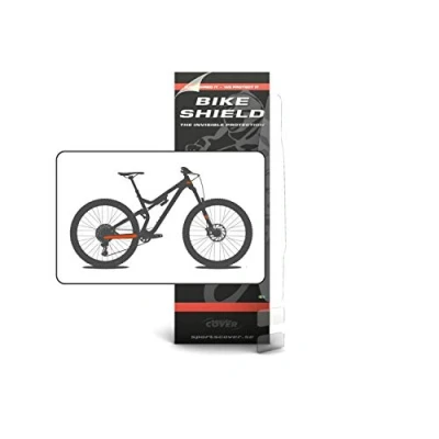 Afbeelding van Bikeshield frame bescherming Stay/head shield kit matte protectie sticker fiets folie ketting kabel schuren krassen steenslag