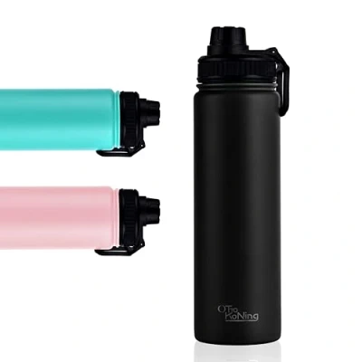 Afbeelding van Roestvrijstalen thermosfles, 750 ml, dubbelwandige licht, lekvrij, BPA vrij, drinkfles van roestvrij staal, voor werk, sportschool, camping, reizen, houdt 24 uur koud, 12 warm