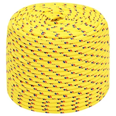 Afbeelding van vidaXL Boottouw, 8 mm, 50 m, polypropyleen, geel