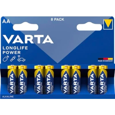 Image de Varta 4906121418 high energy piles alcalines aa lr06 x 8