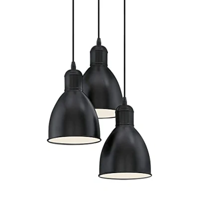 Afbeelding van EGLO Priddy Hanglamp E27 Ø 32,5 cm Zwart/Wit