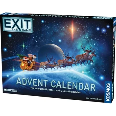 Afbeelding van EXIT: The Game Adventskalender De intergalactische race Holiday Escape Room 24 dagen raadsel Christmas Traditon Ruimtespel