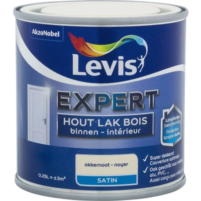 Afbeelding van Levis Expert Lak Binnen Satin Okkernoot 0.25L