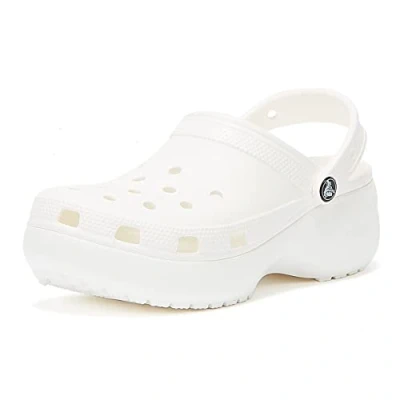 Afbeelding van Crocs Classic Platform Clog W, Damesklompen, Wit.