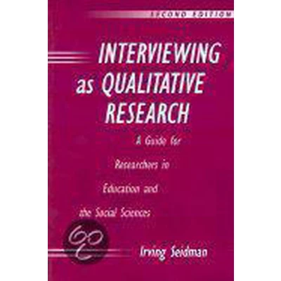 Afbeelding van Interviewing as Qualitative Research
