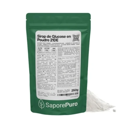 Afbeelding van SaporePuro Glucosestrooppoeder, 250 g, ideaal voor desserts, ijs en sorbets