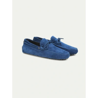 Image de Aurélien Driving Shoes Mocassins Suède Homme Bleu Ultramarin Taille 43 Style Méditerranéen Italien Fait à la Main et Luxe Exclusif Chaussures