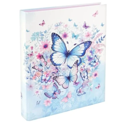 Image de goldbuch 37 133 classeur à anneaux motif jardin papillon 26 x 32 4 cm, couverture impression artistique, avec mécanisme 2 en métal, DIN A4,