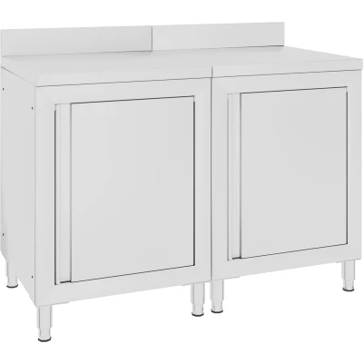 Afbeelding van VidaXL Werktafelkast commercieel 120x60x96 cm roestvrij staal