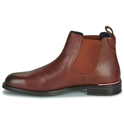 Afbeelding van Tommy Hilfiger CORE Chelsea Korte laarzen, Heren, Maat: 46, Winter cognac Leer