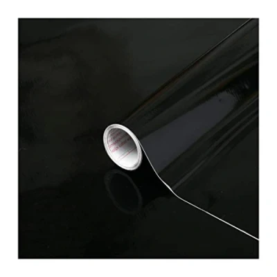 Afbeelding van d c fix F3468348 effen lak zwart Decofolie, 67,5 x 200 cm