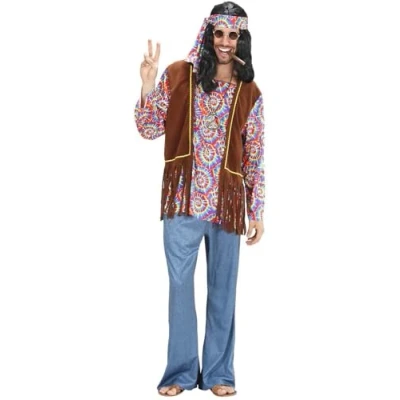 Afbeelding van &quot;Flower Power kostuum voor heren Verkleedkleding Medium&quot;
