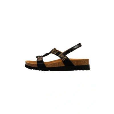 Afbeelding van Scholl À Bride NEW Bogota Sandalen met sleehak, Dames, Maat: 38, Noir or Textiel
