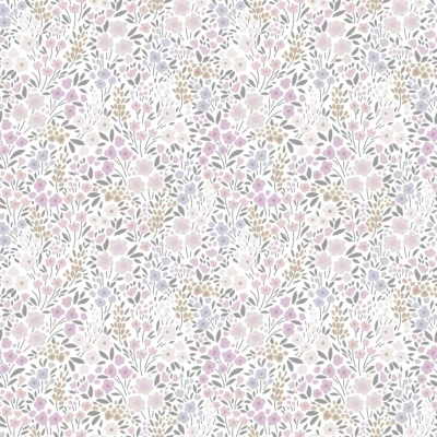 Afbeelding van ESTAhome behang bloemetjes zacht roze en beige 139533 53 cm x 10,05 m
