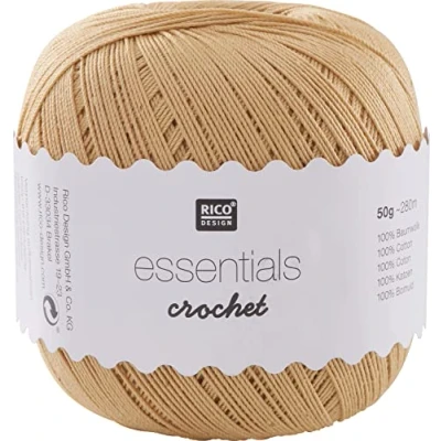 Afbeelding van Rico Design Essentials gouden haak, katoen, 7,5 x 8 cm