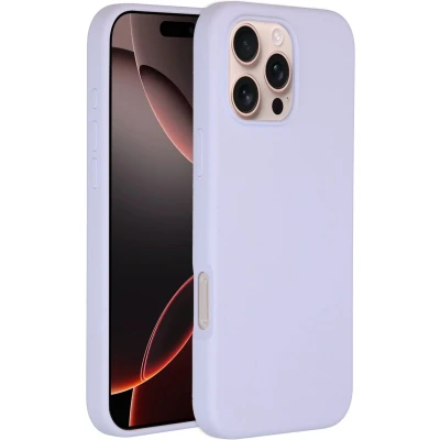 Afbeelding van Accezz Hoesje Geschikt voor iPhone 16 Pro Max Siliconen Liquid Silicone Backcover MagSafe Paars