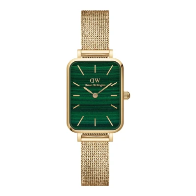 Afbeelding van Daniel Wellington dames Quadro Pressed Evergold horloge DW00100561 in de kleur Goud