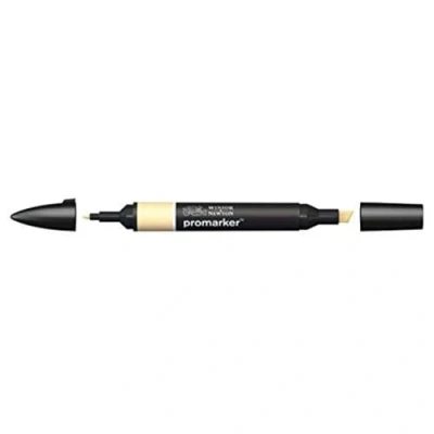 Image de Winsor &amp; Newton « ProMarker » 0203284 Marqueur de mise en page professionnel 2 pointes, fin et large pour dessins, design mises Vanille