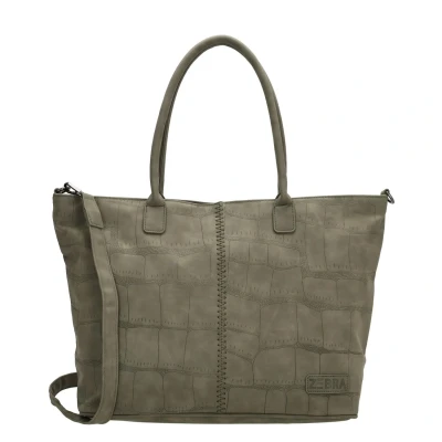 Afbeelding van Zebra Trends Mirjam Shopper olijfgroen Damestas
