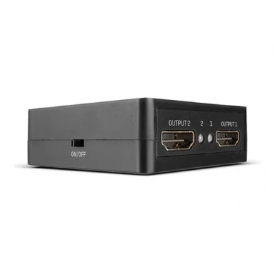 Image de Lindy Compact 2 port HDMI 18G splitter Répartiteur vidéo/audio x de bureau